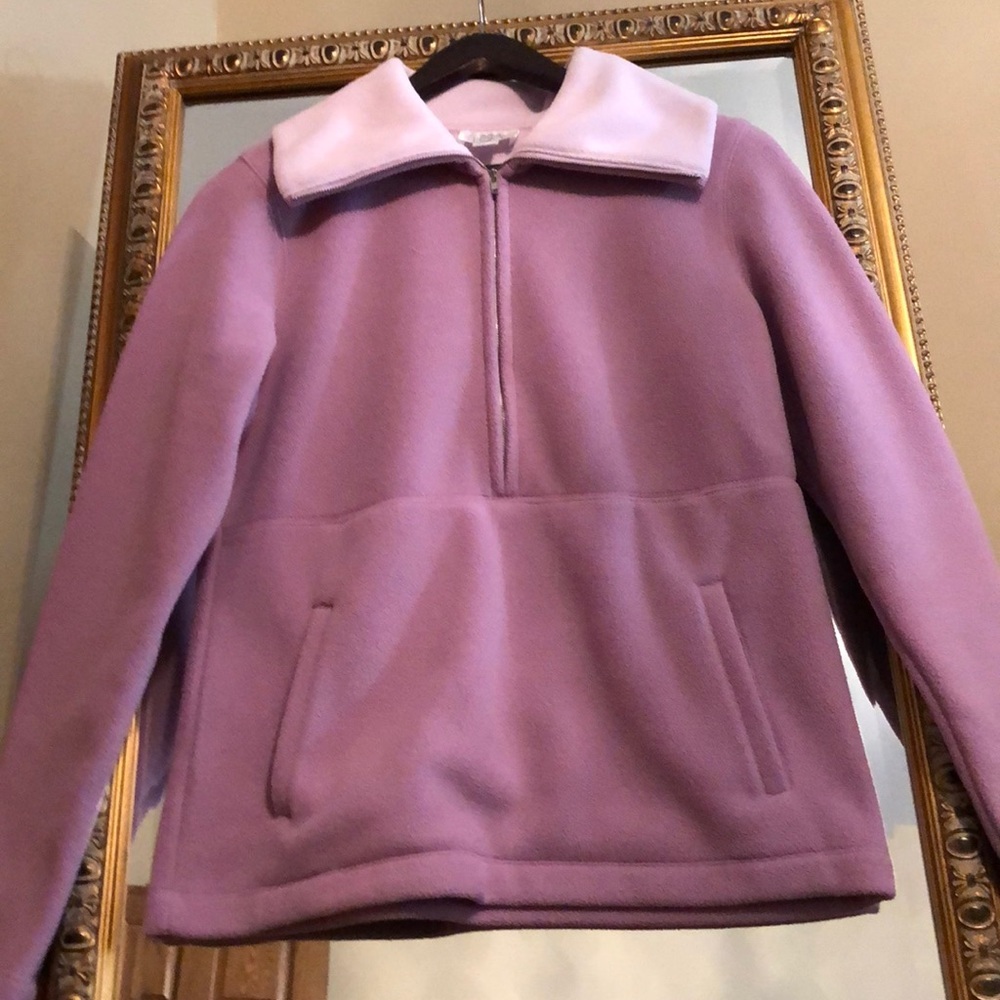 NWOT ANN TAYLOR LOFT TWO TONE FLEECE JACKET MED